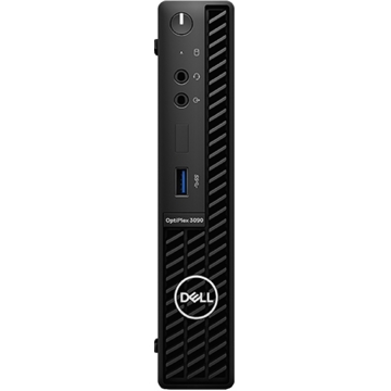 პერსონალური კომპიუტერი Dell OptiPlex 3090 MFF, i3-10105T, 8GB, 256GB SSD, Integrated, Black