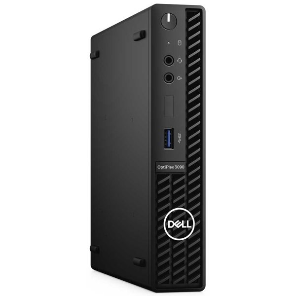 პერსონალური კომპიუტერი Dell OptiPlex 3090 MFF, i3-10105T, 8GB, 256GB SSD, Integrated, Black