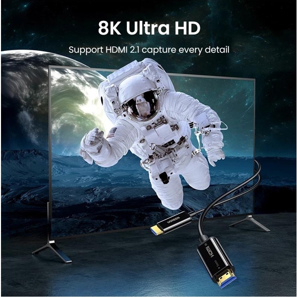 HDMI კაბელი UGREEN HD141 (80409), HDMI To HDMI, 30m, Black