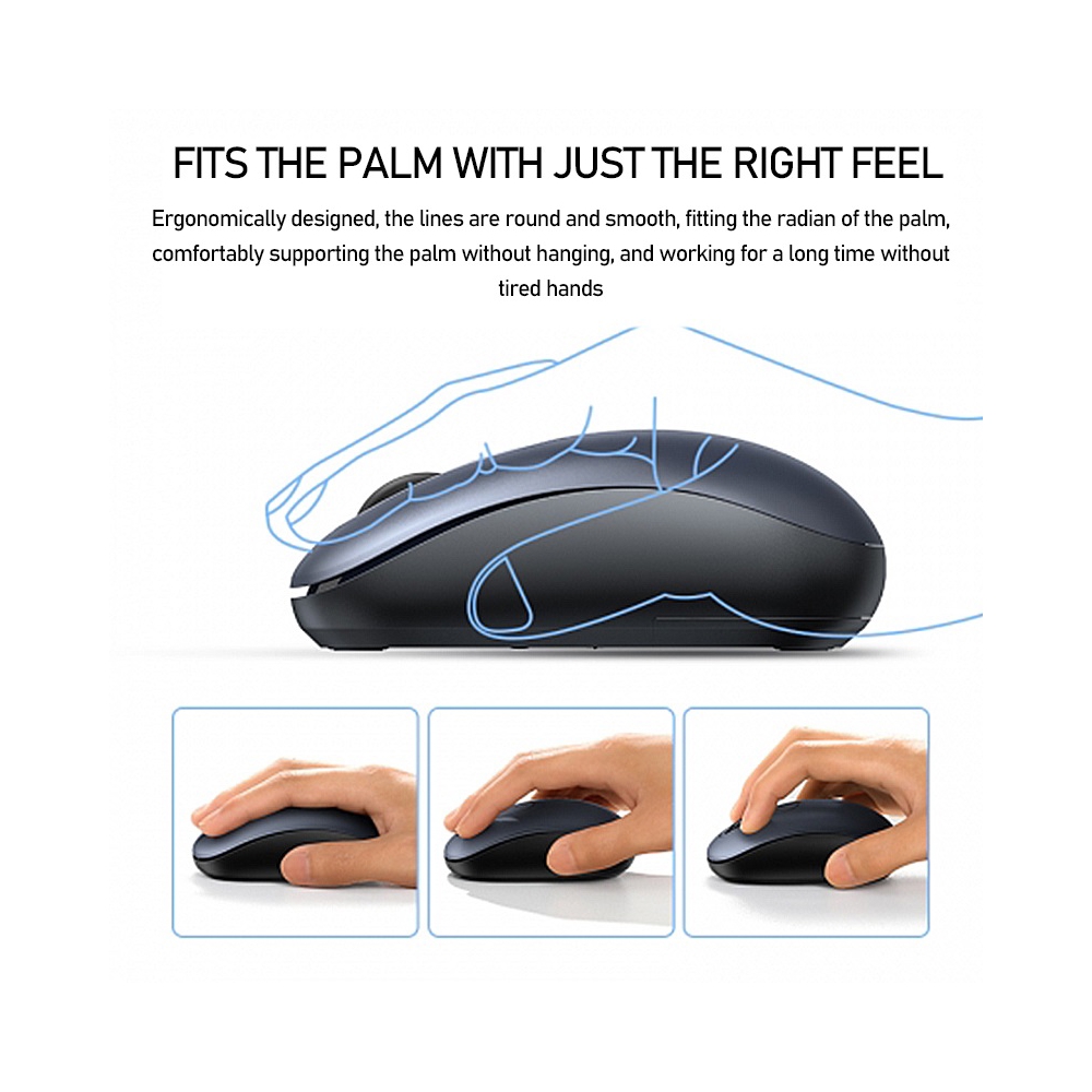 მაუსი UGREEN MU105 (90550), Wireless, USB, Mouse, Blue