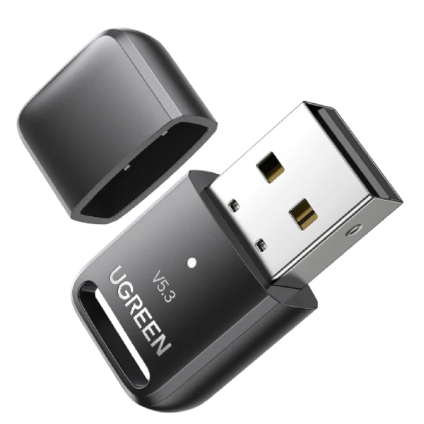 Bluetooth ადაპტერი UGREEN CM591 (90225), USB Bluetooth 5.3 Adapter, Black