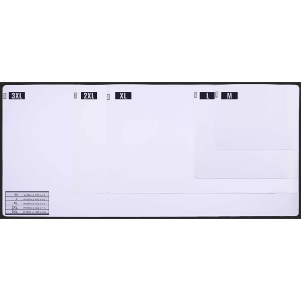 მაუსის პადი 2E 2E-SPEED-2XL-WH-PRO, Gaming Mouse Pad, 2XL, White