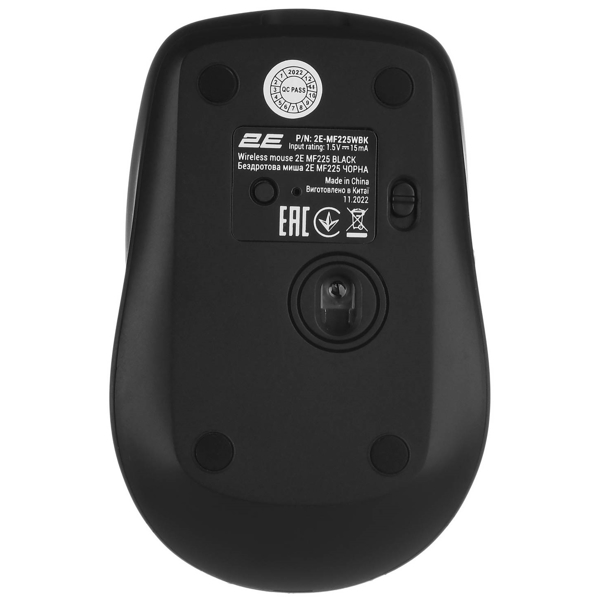 მაუსი 2E 2E-MF225WBK, Wireless, BT, Mouse, Black