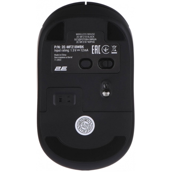 მაუსი 2E 2E-MF218WBK, Wireless, BT, Mouse, Black