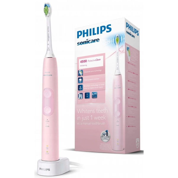 ელექტრო კბილის ჯაგრისი Philips HX6836/24, Electric Tooth Brush, Pink/White