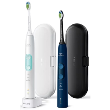 ელექტრო კბილის ჯაგრისი Philips HX6851/34, 2 Pack Electric Tooth Brush, White, Blue