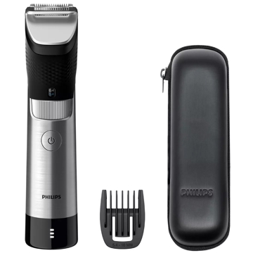 წვერსაპარსი Philips BT9810/15, Beard Trimmer, Silver