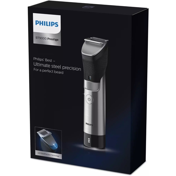 წვერსაპარსი Philips BT9810/15, Beard Trimmer, Silver