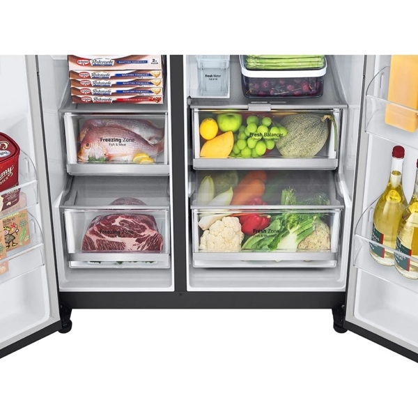 მაცივარი LG GR-X267CQES.AMCQMER, 617L, A++, Refrigerator, Black