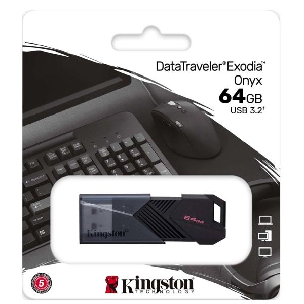 Kingston DTXON/64GB, 64GB, USB 3.2, Black