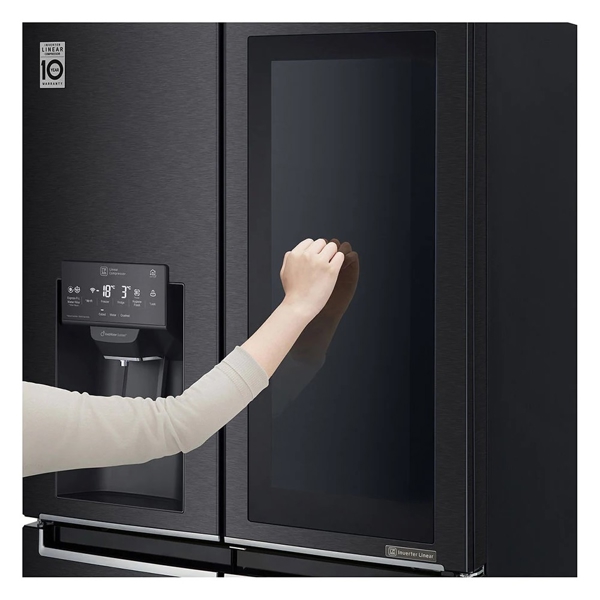 მაცივარი LG GR-X29FTQEL.AMCQMEA, 570L, A, Refrigerator, Black