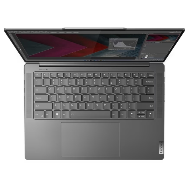 ნოუთბუქი Lenovo 83AU003MRK Yoga Pro 7, 14.5", Ryzen 7-7735HS, 16GB, 1TB SSD, Integrated, W11, Storm Grey