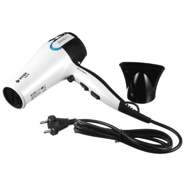 თმის საშრობი Vitek VT-2299, 2200W, Hair Dryer, Black/White