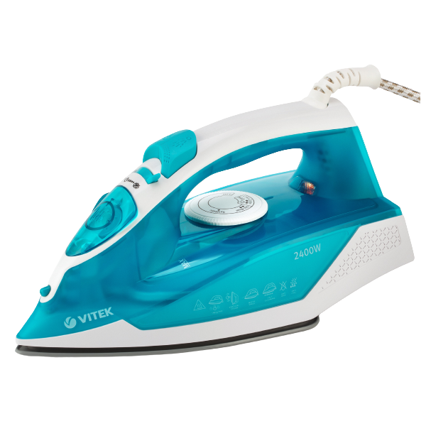 Vitek VT-8307, 2400W, 260ML, Steam Iron, Green/White