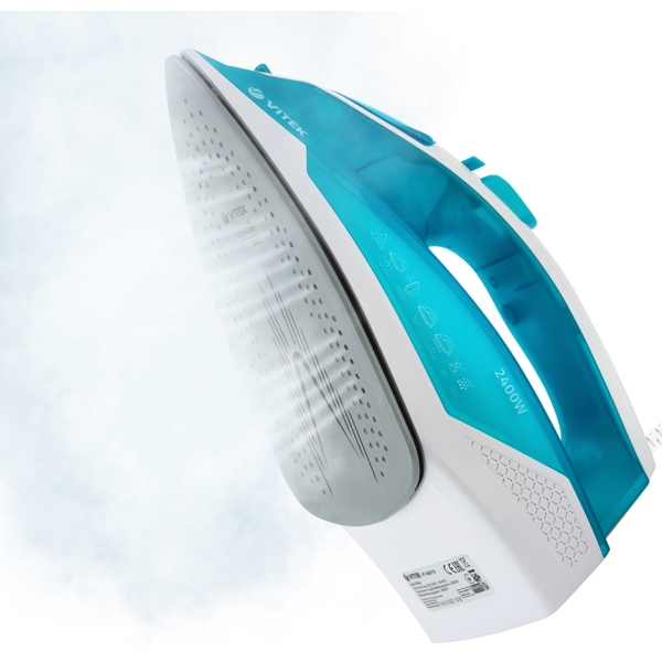 Vitek VT-8307, 2400W, 260ML, Steam Iron, Green/White