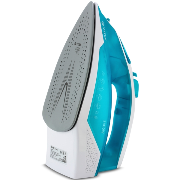 Vitek VT-8307, 2400W, 260ML, Steam Iron, Green/White