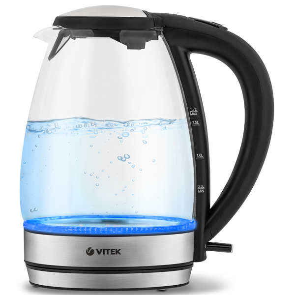 Vitek VT-7046, 2200W, 1.7L, Electric Kettle, Silver