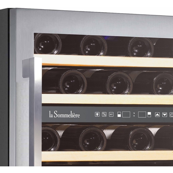 ჩასაშენებელი ღვინის მაცივარი La Sommelière LSBU51X1, F, 36Db, Built-in Wine Refrigerator, Grey