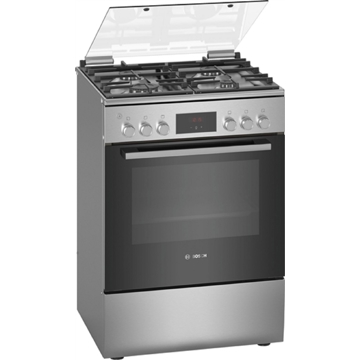 Bosch HGB330E50Q, 4 Gas, Oven, Silver