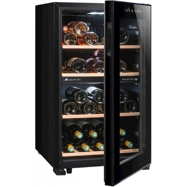 ღვინის მაცივარი La Sommelière LS512ZBLACK, G, Wine Refrigerator, Black