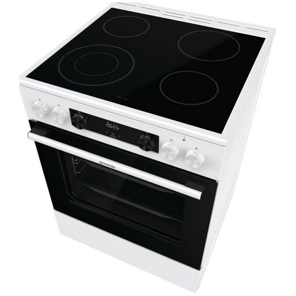 ელექტრო ქურა Gorenje GECS6C70WC, 4 electric, Electric Cooker, White