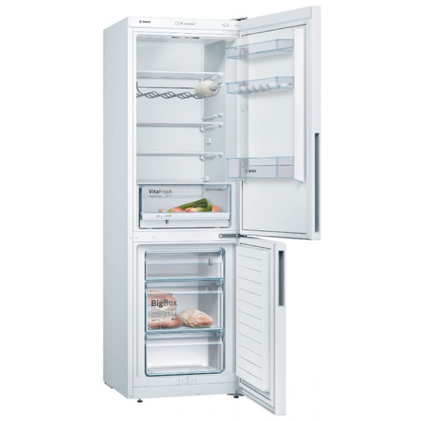 მაცივარი Bosch KGV36VWEA, 308L, E, Refrigerator, White