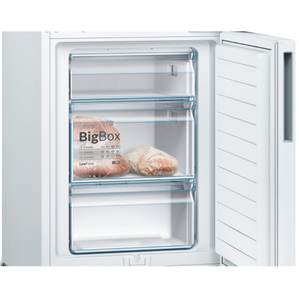 მაცივარი Bosch KGV36VWEA, 308L, E, Refrigerator, White