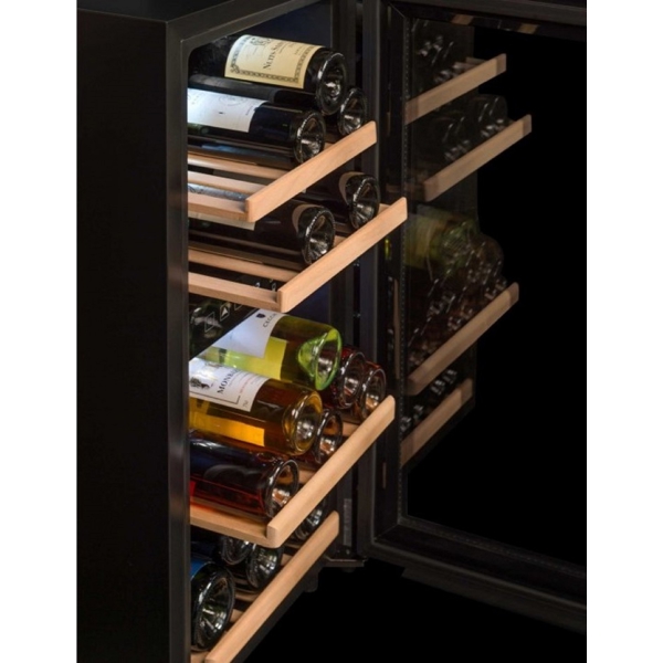 ღვინის მაცივარი La Sommelière LS512ZBLACK, F, Wine Refrigerator, Black