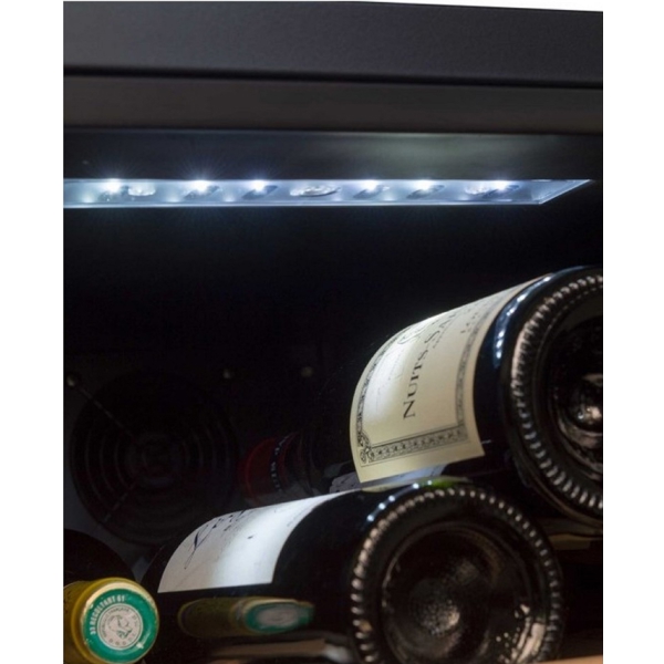 ღვინის მაცივარი La Sommelière LS512ZBLACK, F, Wine Refrigerator, Black