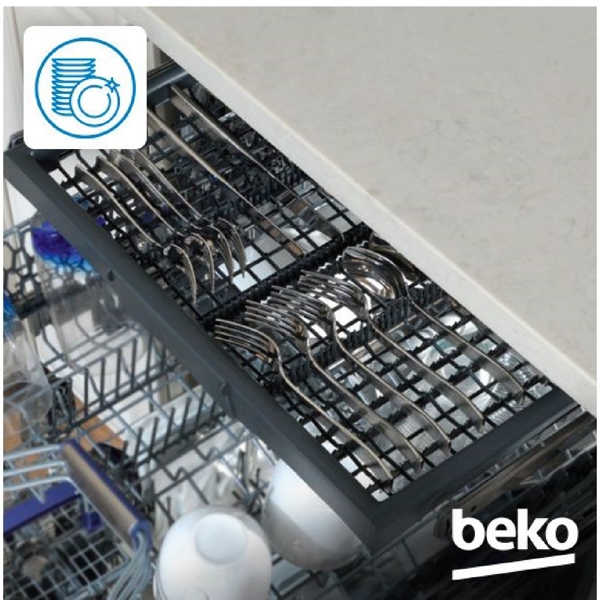 ჭურჭლის სარეცხი მანქანა Beko BDEN48522DX bPRO 500, A++, 43Db, Dishwasher, Gray