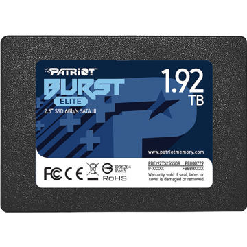 მყარი დისკი Patriot PBE192TS25SSDR Burst Elite, 1920GB, 2.5", Internal Hard Drive