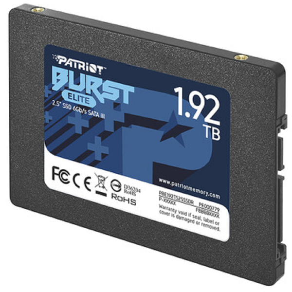 მყარი დისკი Patriot PBE192TS25SSDR Burst Elite, 1920GB, 2.5", Internal Hard Drive