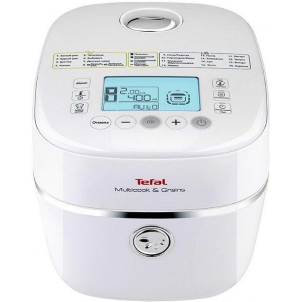 მულტსახარში Tefal RK900132, 850W, 4L, Multifunction Cooker, White