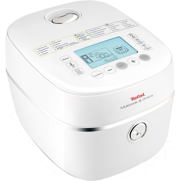 მულტსახარში Tefal RK900132, 850W, 4L, Multifunction Cooker, White