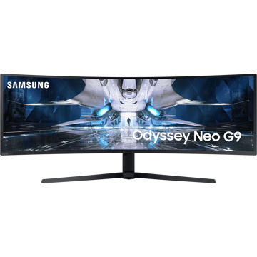 Samsung LS49AG950NIXCI Odyssey Neo G9, 49", Curved Monitor, QHD, VA, HDMI, USB, DP, Black/White