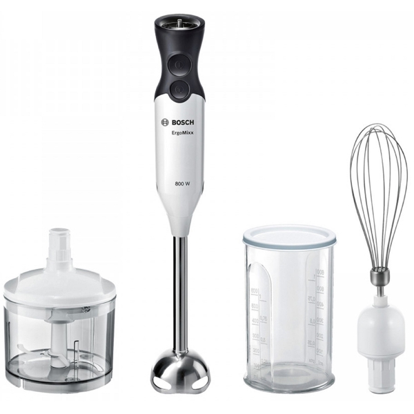 ხელის ბლენდერი Bosch MS6CA4150, 800W, 500ML, Blender, White