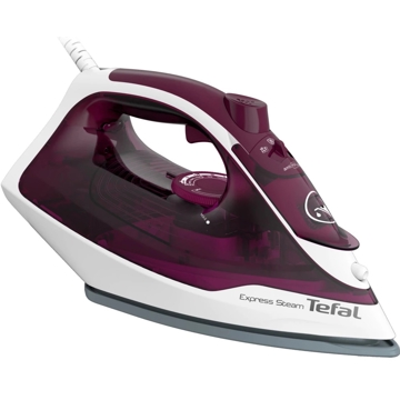 ორთქლის უთო Tefal FV2835E0, 2400W, 270ml, Steam Iron, White/Purple