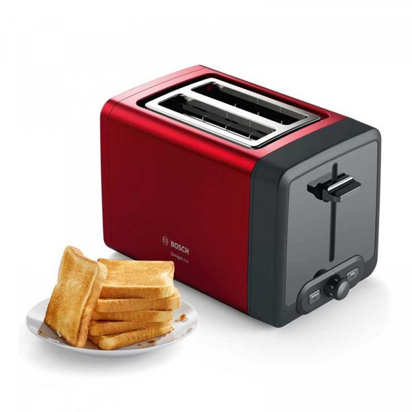 ტოსტერი Bosch TAT4P424, 970W, Toaster, Red