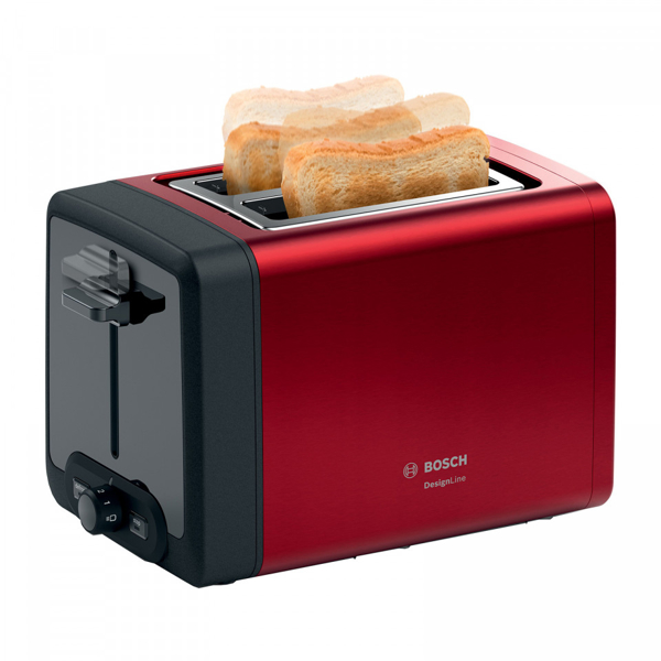 ტოსტერი Bosch TAT4P424, 970W, Toaster, Red