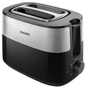 ტოსტერი Philips HD2517/90, 830W, Toaster, Black