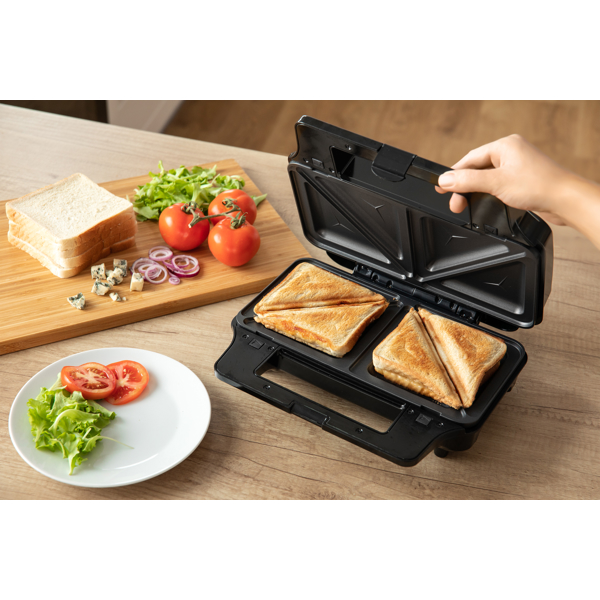 სენდვიჩის აპარატი Sencor SSM 9940SS, 900W, Sandwich Maker, Silver