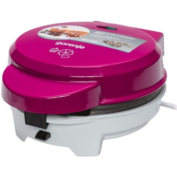 ვაფლის აპარატი Gorenje WCM702PR, 700W, Waffle Maker, White/Pink