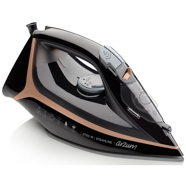 ორთქლის უთო Arzum AR6025, 2750W, 300ML, Steam Iron, Black