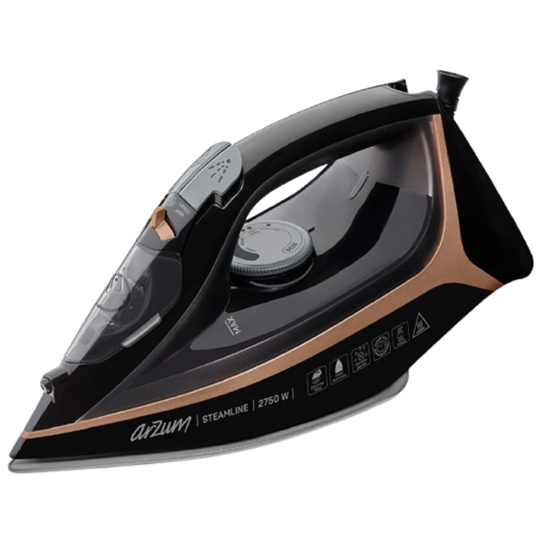 ორთქლის უთო Arzum AR6025, 2750W, 300ML, Steam Iron, Black