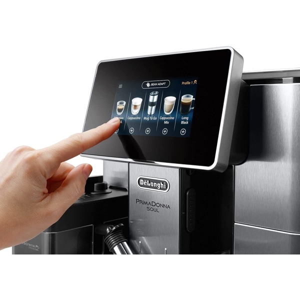 ყავის აპარატი Delonghi ECAM610.74.MB, 1400W, 500Ml, Coffee Machine, Black