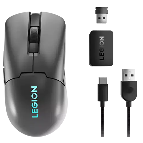 მაუსი Lenovo GY51H47355 Legion M600S, Wireless, Bluetooth, USB-C, Gaming Mouse, Storm Grey