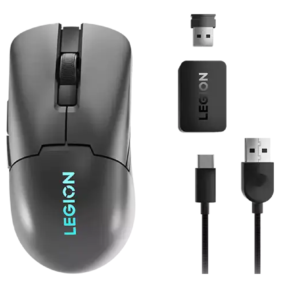 მაუსი Lenovo GY51H47355 Legion M600S, Wireless, Bluetooth, USB-C, Gaming Mouse, Storm Grey