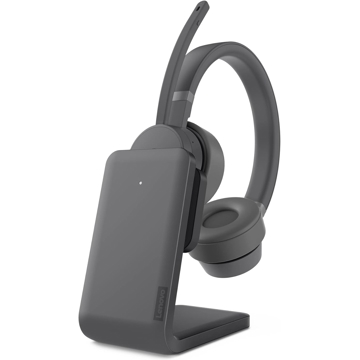 ყურსასმენი Lenovo GXD1C99241 GO, Headset  With Charging Stand, Wireless, Bluetooth, USB-C, Grey