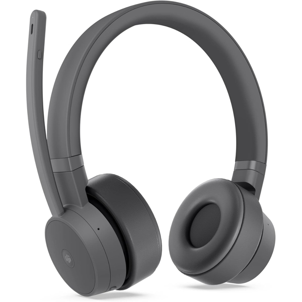 ყურსასმენი Lenovo GXD1C99241 GO, Headset  With Charging Stand, Wireless, Bluetooth, USB-C, Grey