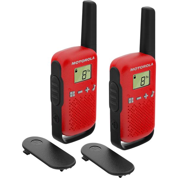 რაცია Motorola T42, 2Pcs, Walkie Talkies, Red